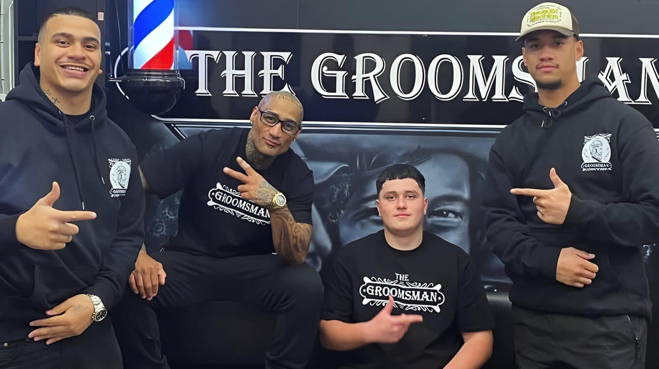 The Barbers At The Groomsman Barbershop In Hawera South Taranaki NZ